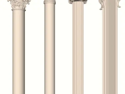 Classical Orders Reference Set 3D model