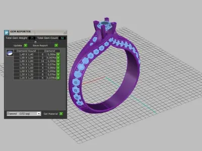 Ring jewelery 3D print model