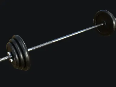 Gym Dumbbell Set PBR Low-poly 3D model