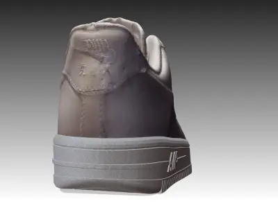 NIKE AIR FORCE 1 LOW SHOES PBR Low-poly 3D model