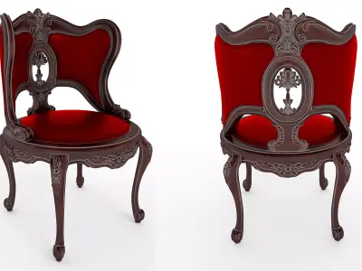 Venus Armchair Low-poly 3D model