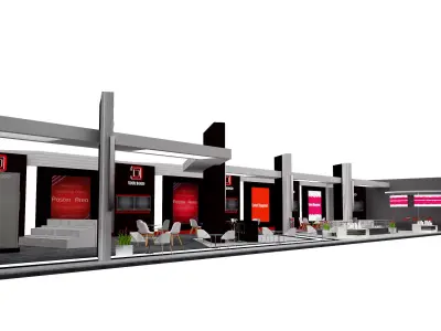 Booth Exhibition Stand a570a  3D model