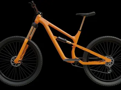 Mountain Bike MTB bicycle 3D model 3D model Low-poly 3D model