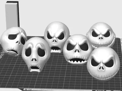 Jack Skellington Halloween Decor  6 Spooky Variants 3D print model