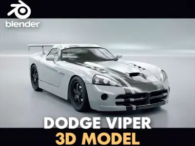 Dodge viper srt10 coupe 2008 3D model