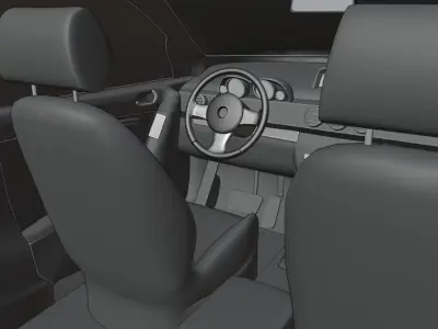 Car Rigged With LOD for Game Low-poly 3D model