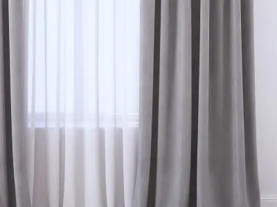 Set 110 Curtains 3D model
