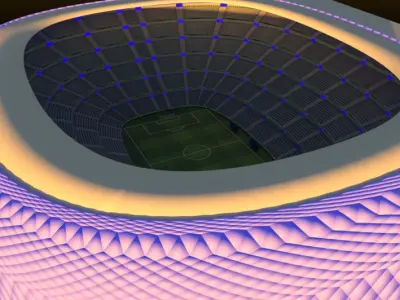 football stadium  3D model