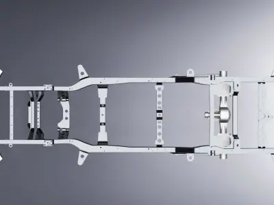 Toyota Land Cruiser Prado Chassis Frame 3D model