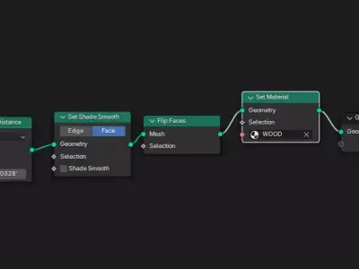 Parametric Wall Panel Geometry node 3D model