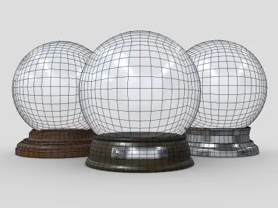 Glass Ball Pack Low-poly 3D model