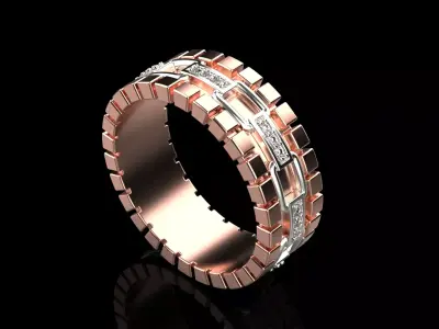 Wedding ring model 312 3D print model