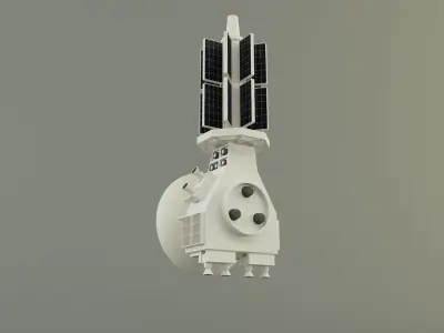 communication satellite 61 3D model