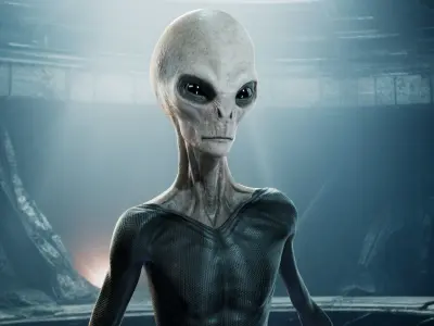 Alien - Grey - Unreal Engine Low-poly 3D model