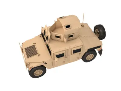Humvee M1151 Enhanced Armament  3D model