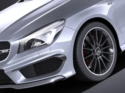 Mercedes-Benz CLA AMG Shooting Brake 2017 VRAY 3D model
