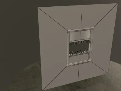 Teeth Gate Low-poly 3D model