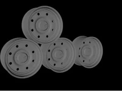 AMERICAN FORCE WHEEL Beast-SS SuperSerie Low-poly 3D model