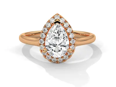 solitaire ring with detail images and 360 render videos 33 3D print model