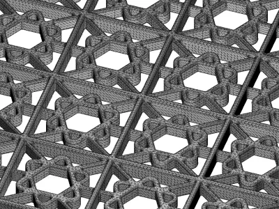 Plastic Spectacular Window Grill Toy 3D model