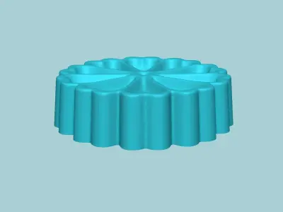 Manju Stamp 09 - Japanese Sweet Mold Traditional Decoration 3D print model