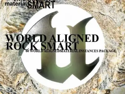 Rock World Aligned Materials 3D model