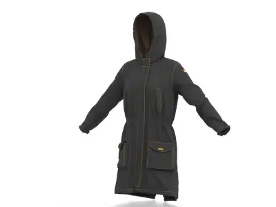 TRENCH PARKA 3D model