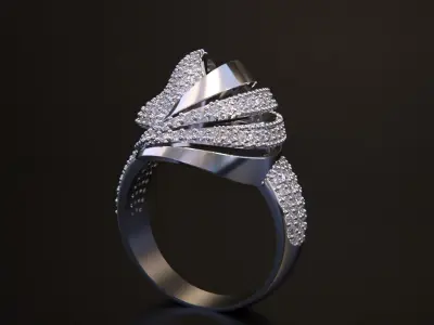 Luxury jewelry Ring 3dm 3D print model