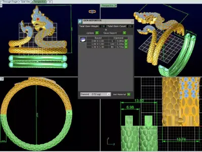 Khmer Dragon Pendant 3D print model