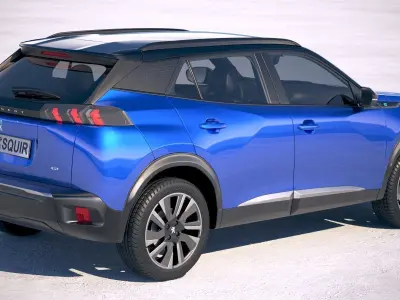 Peugeot e-2008 2020 3D model