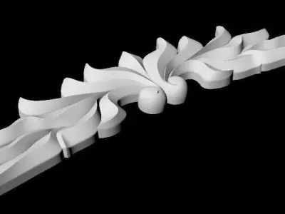 Central decor ornament for furniture 3D model 578