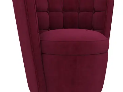 Luxury and Designer Furniture Chairs Deco Tub LINLEY 3d model Low-poly 3D model