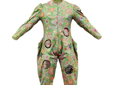 Clown Suit A Low-poly 3D model