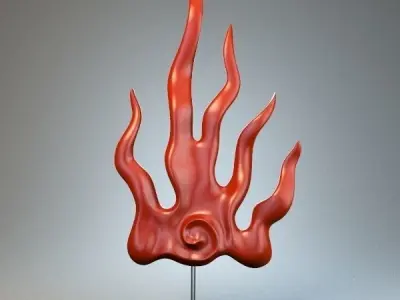 Cold flame Figurine 3D model