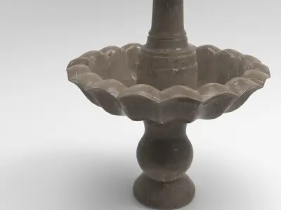 Grisham Fountain Low-poly 3D model