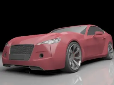 2016 muscle car design 3D model