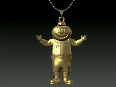 MLB - Necklaces BOSTON RED SOX - Hanging Figurine - 3D print 3D print model