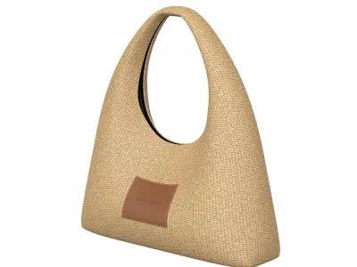 Marc Jacobs Sack Tote Raffia Bag  Low-poly 3D model