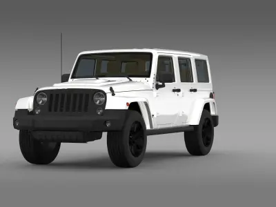 Jeep Wrangler Unlimited Rubicon X 2014 3D model