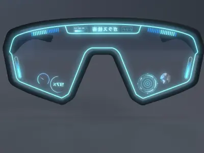 Sci fi and sport glasses 3D model