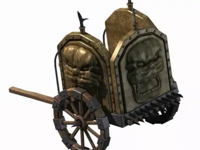 Barracks - War - Car 02 3D model