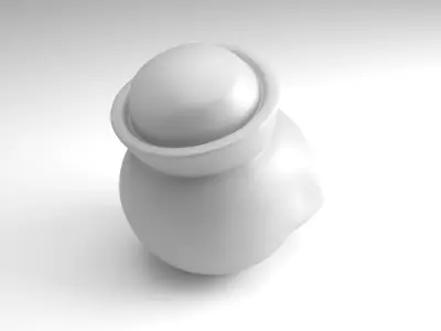 Nurse Skull Figure  3D Printable Model 3D print model