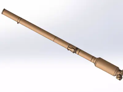 3D model metal cannon 3D print model