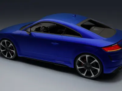 Audi TT RS Low-poly 3D model