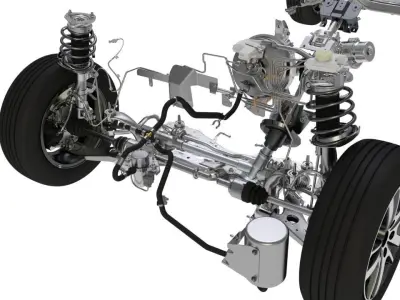 car chassis 3D model purchase