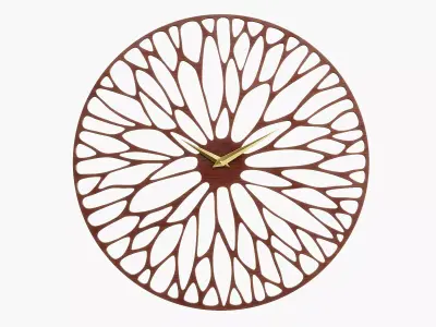 Decorative Wall Clock PBR 3D model