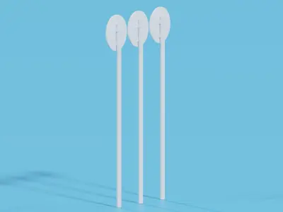 Turn Left Sign and Turn Right Sign 3D model