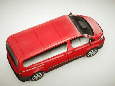 VAN v3 multicolors Low-poly 3D model