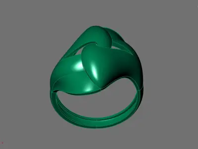 Women Ring Plain Ring Ready STL 3DM Models Womens Rings 3D print model 45