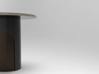 Peft Side Table Low-poly 3D model
